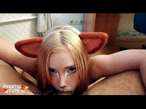 ❤️ Kitsune ابتلاع ديك ونائب الرئيس في فمها ❌❤